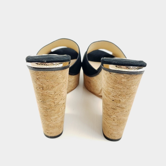 Jimmy Choo Deedee suede platform mules - Picture 11 of 16